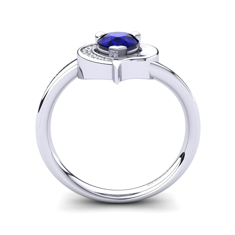Palladium 950 Saphir Ringe Nelsania
