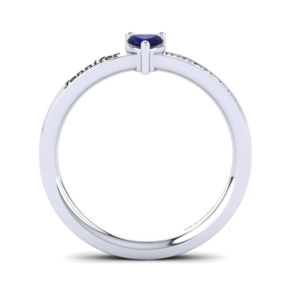 Heart Sapphire Ring Quanika