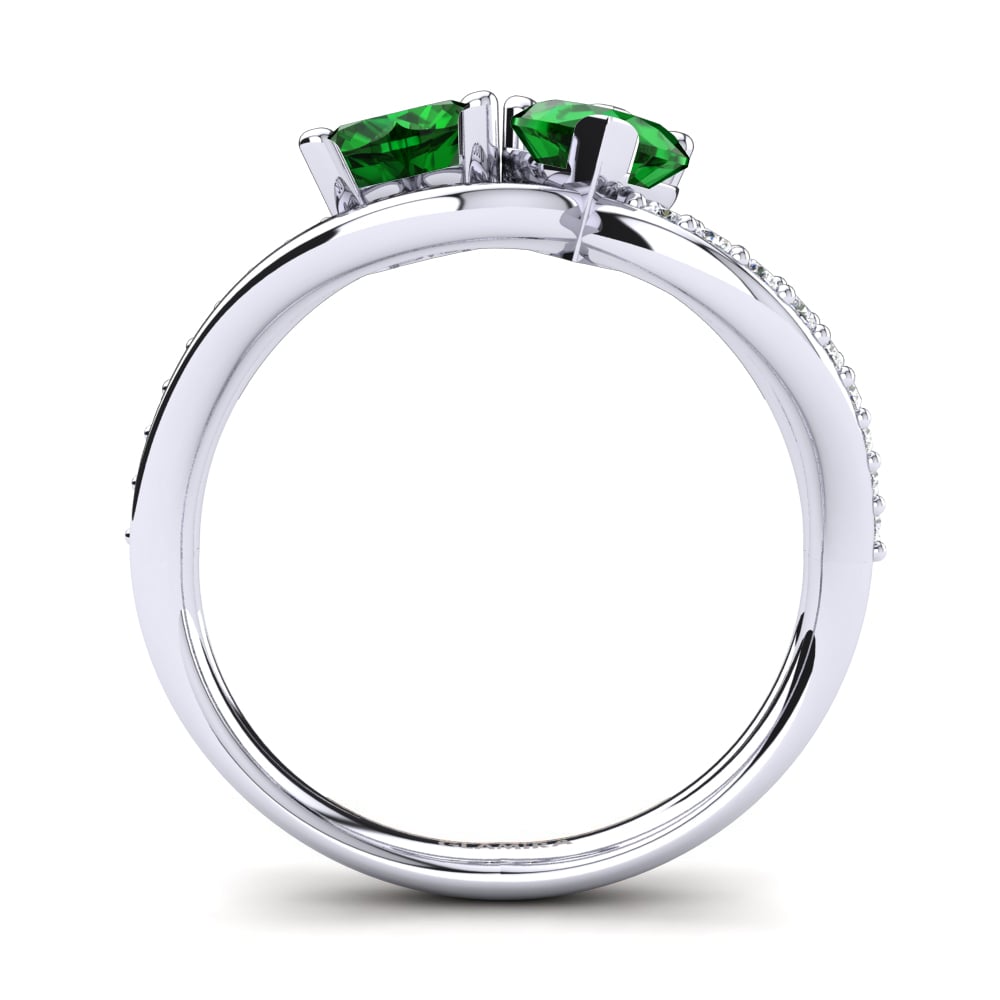 Heart Emerald Ring Semasia