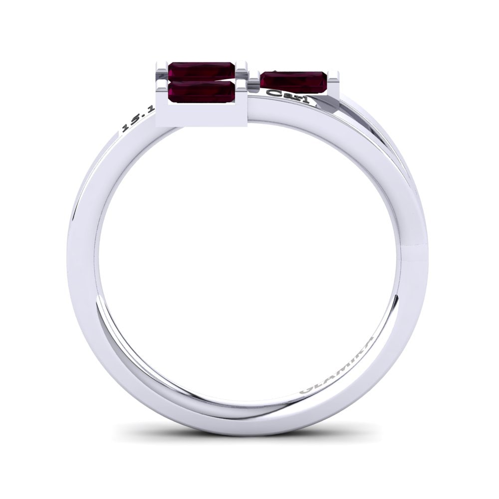 Granate Rhodolite Anillo Theone