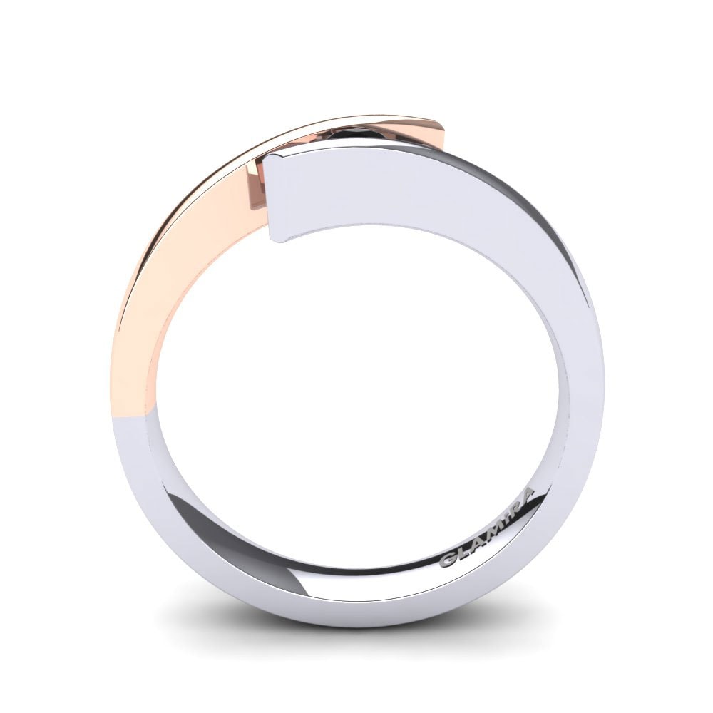 14K Wit & Rood Goud Verlovingsring Rosita 0.1 crt