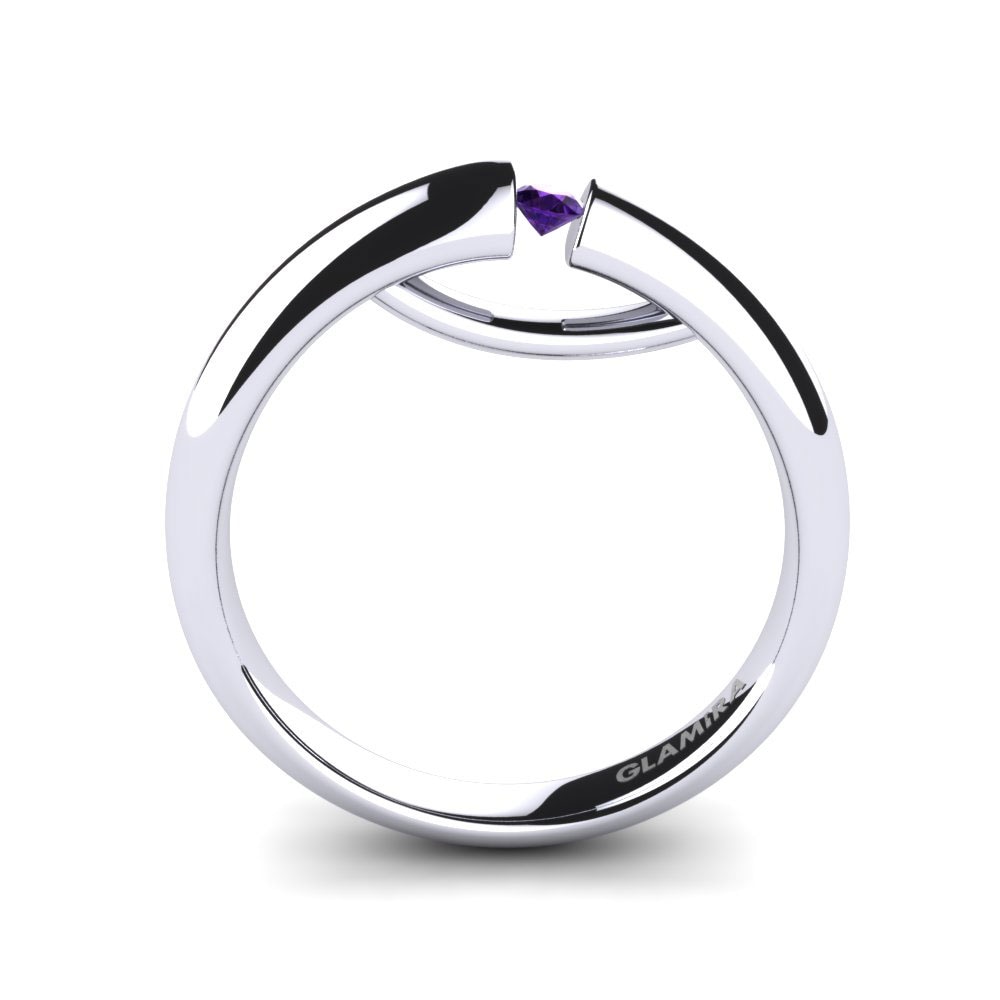 Amethyst Engagement Ring Ursula