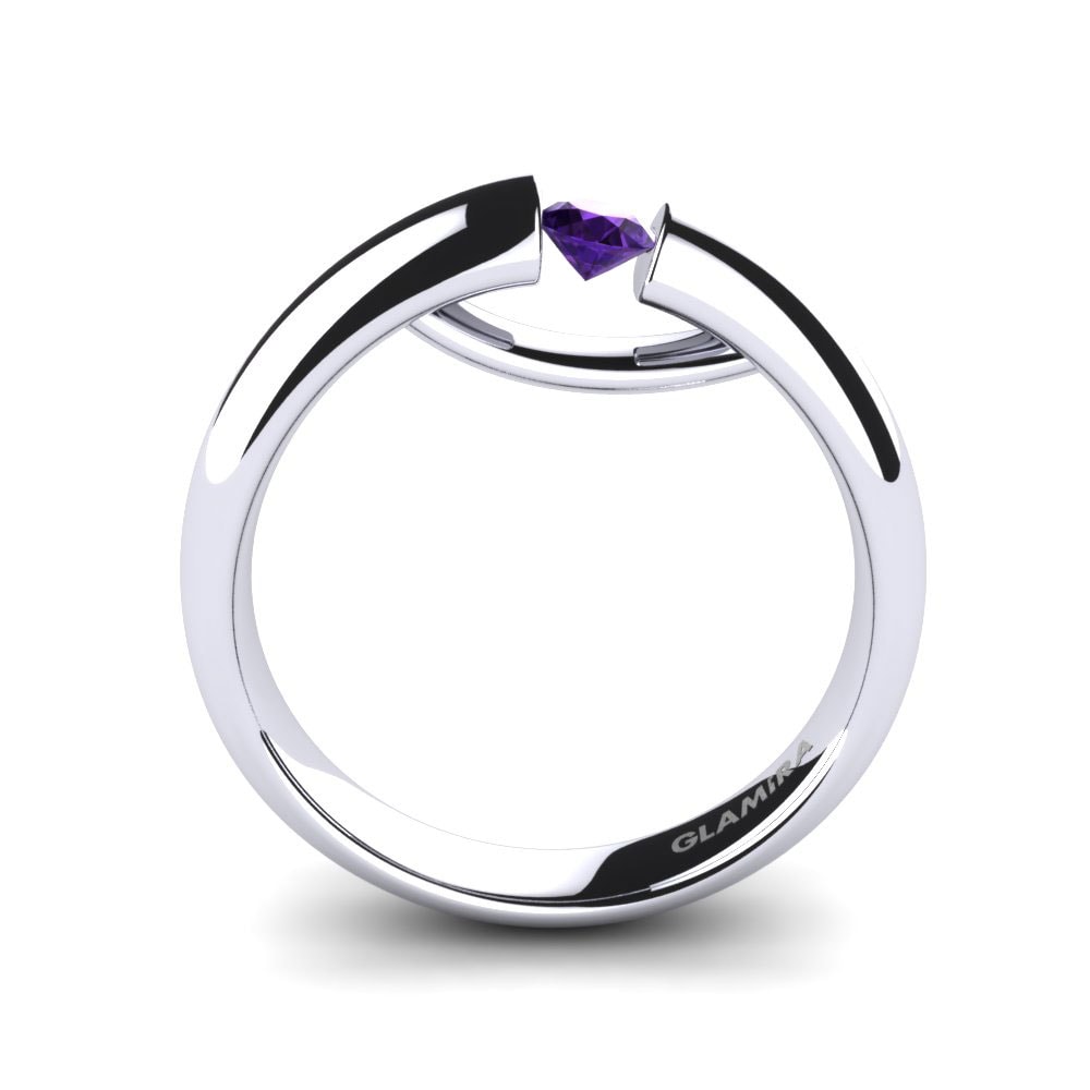 Amethyst Engagement Ring Ursula