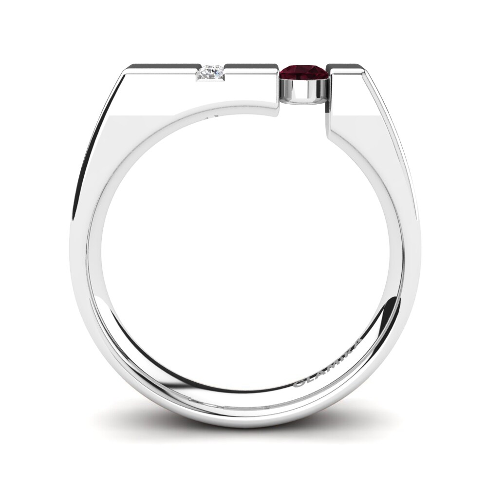 Garnet Men's Ring Balconi