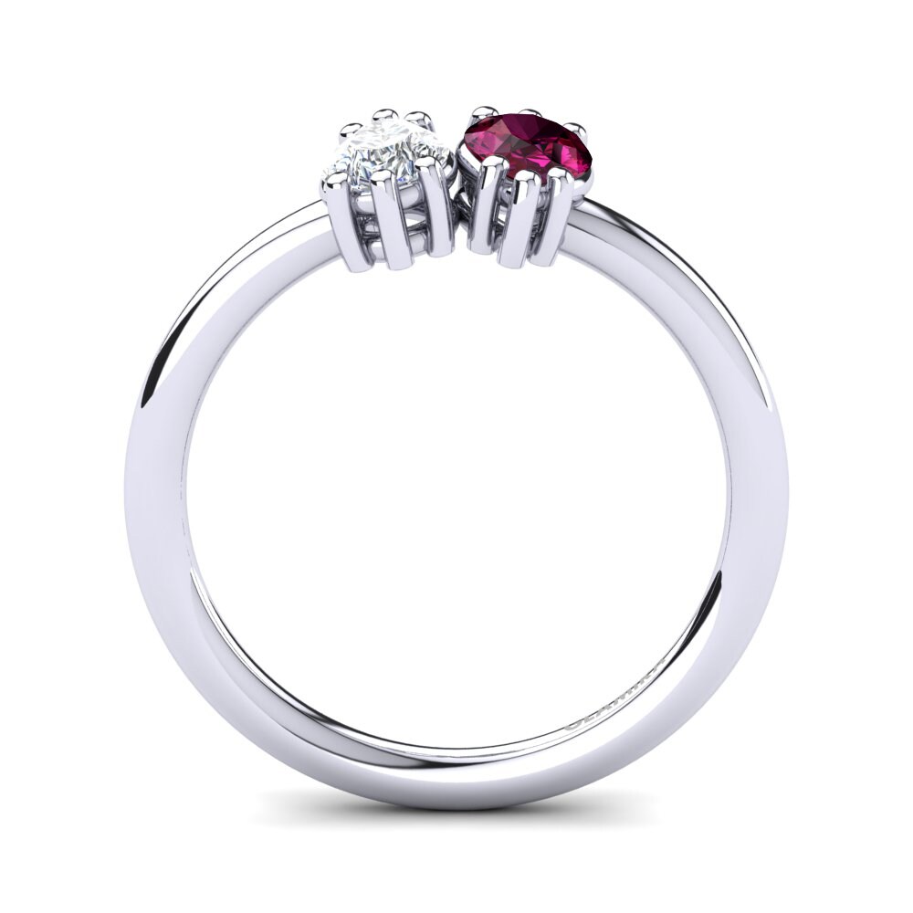 Rhodolite Garnet Engagement Ring Shedricka
