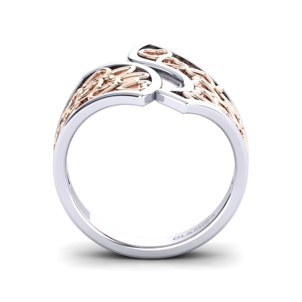 Weiß & Rotgold 375 Ringe Stefana