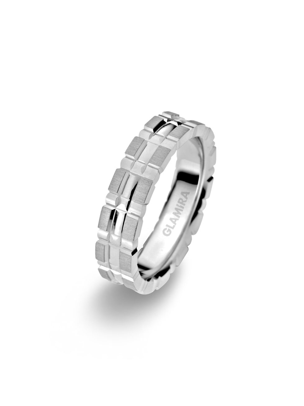 Ouro Branco 18K Anel Casamento Feminino Charming Cloud