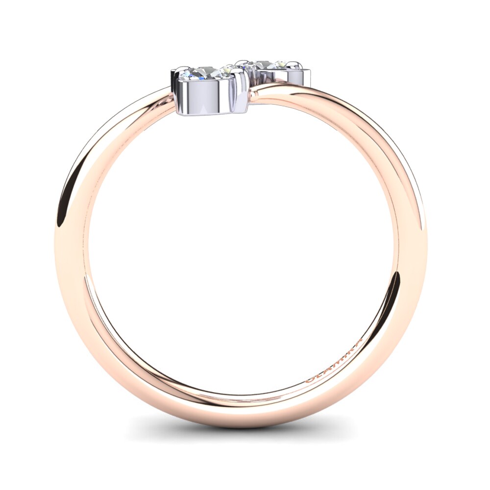 14k Rose & White Gold Ring Tinka