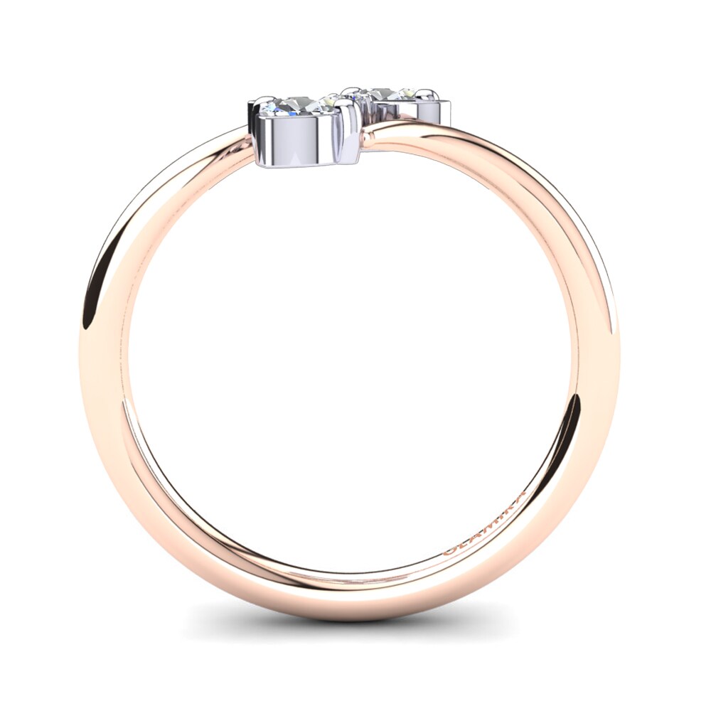 Anillo Tinka 18k Oro Rosa & Blanco