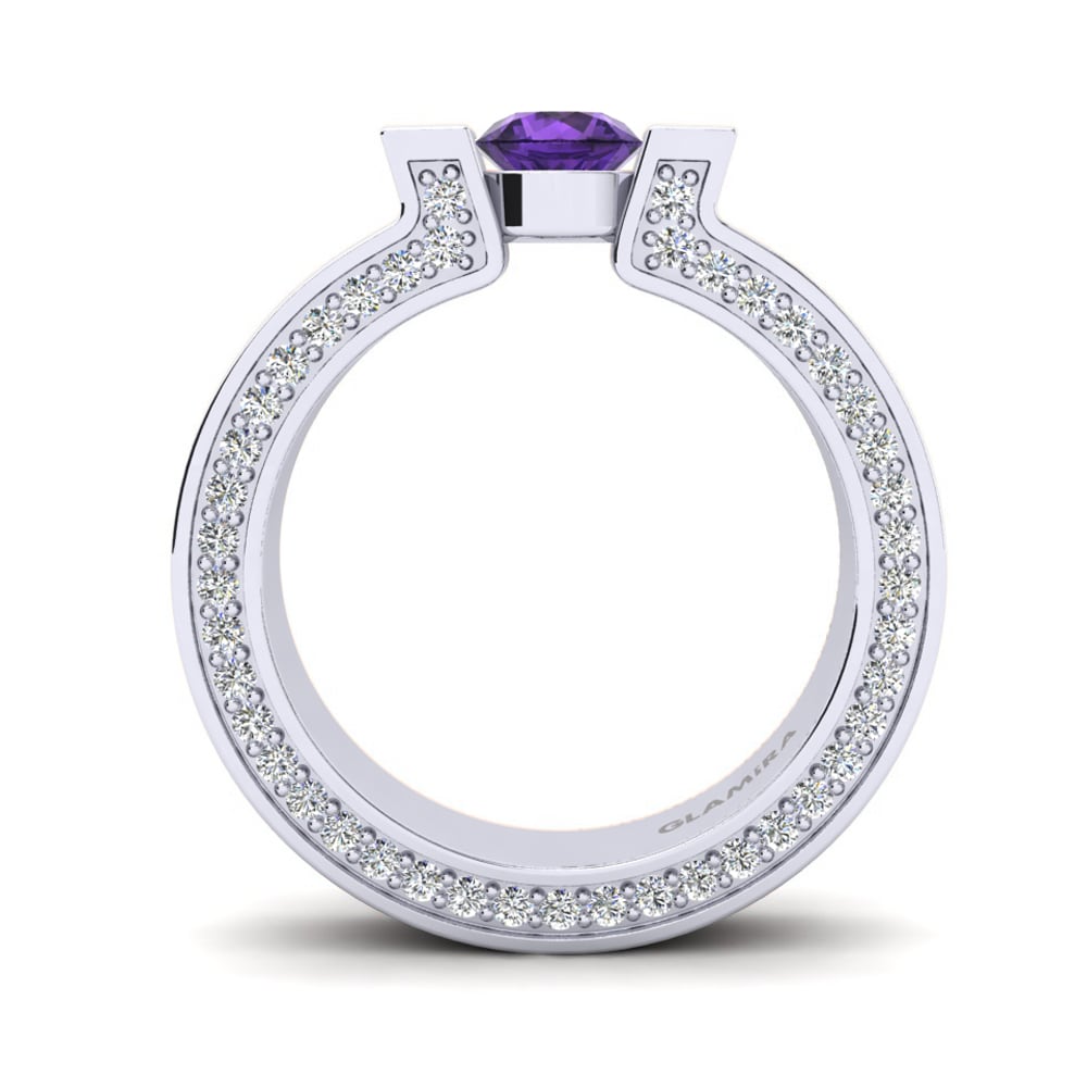 Amatista Anillo de compromiso Viveca