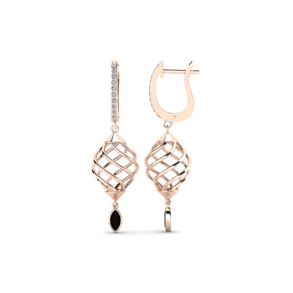 Diamante Negro Pendiente de mujer Abbey