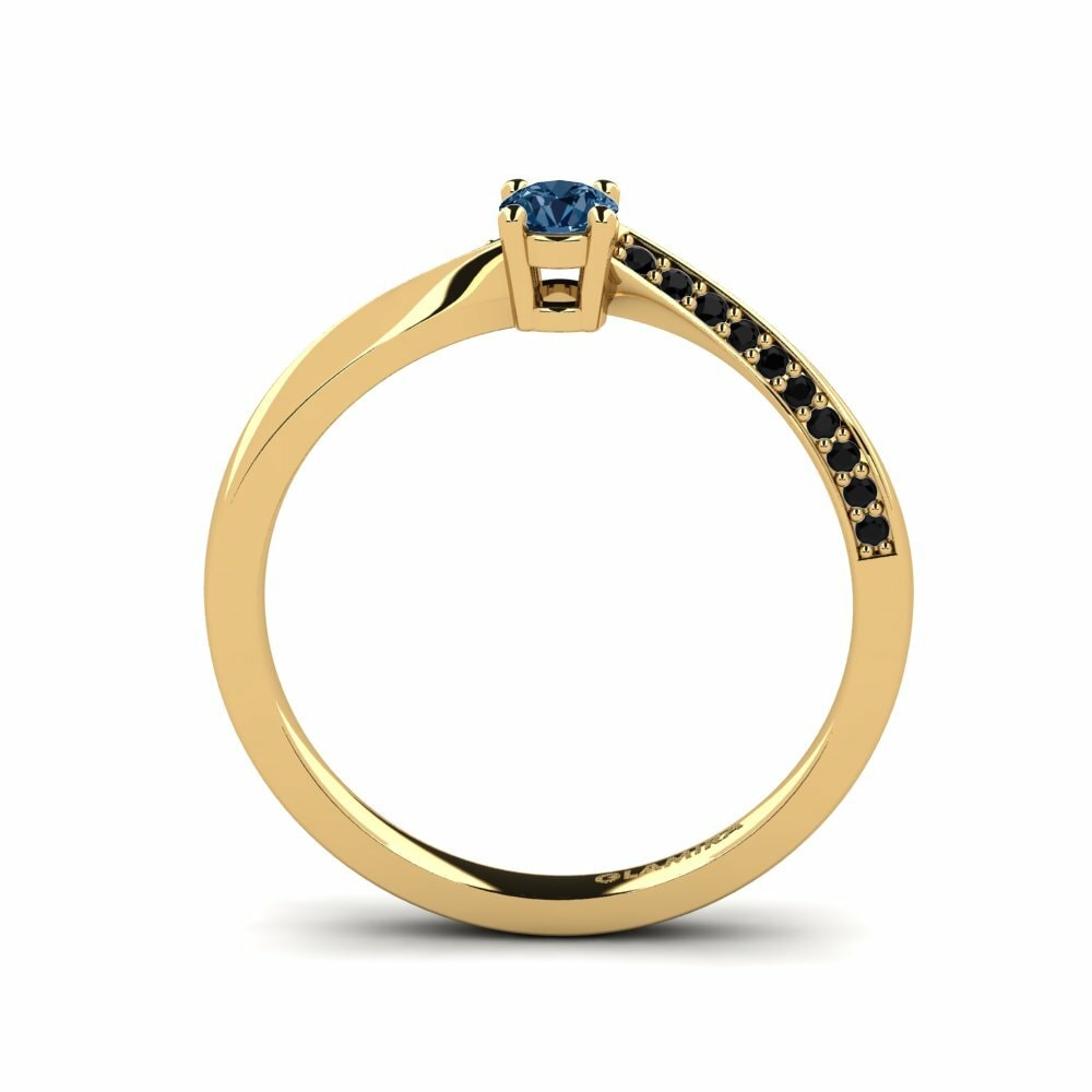 14K Geel Goud Verlovingsring Abella 0.16 crt