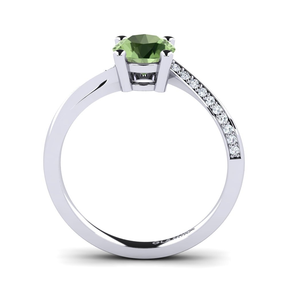 Green Sapphire Engagement Ring Abella 1.0 crt