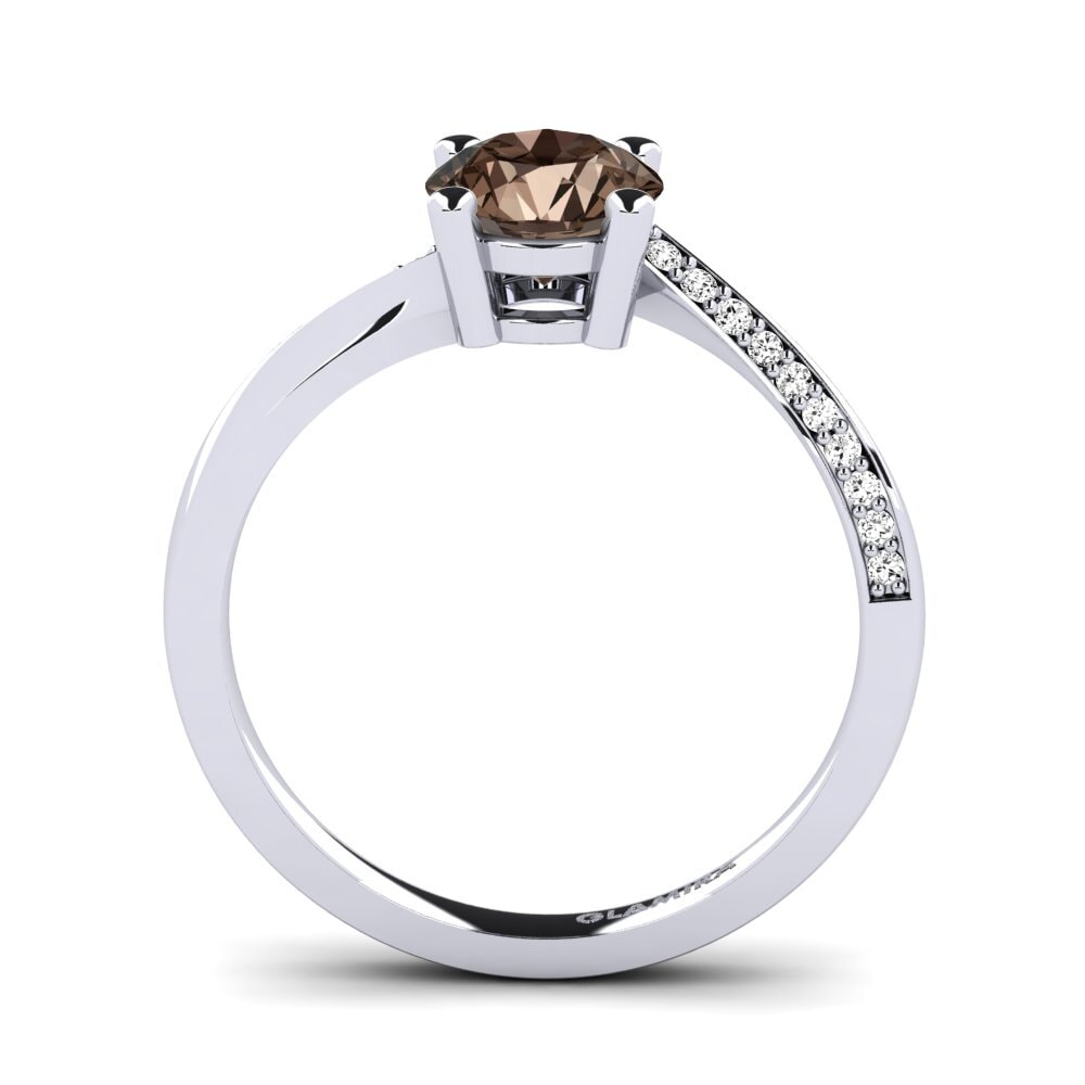 Smoky Quartz Engagement Ring Abella 1.0 crt