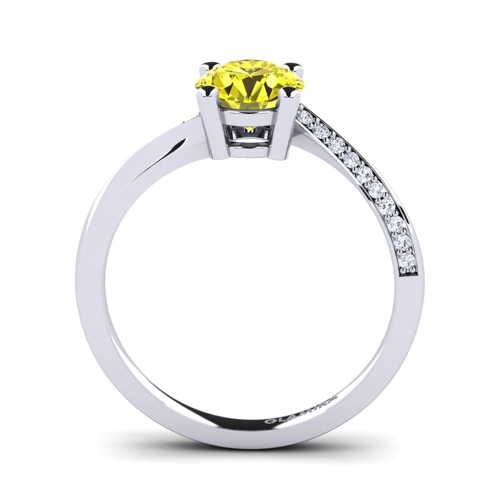 Yellow Diamond Engagement Ring Abella 1.0 crt