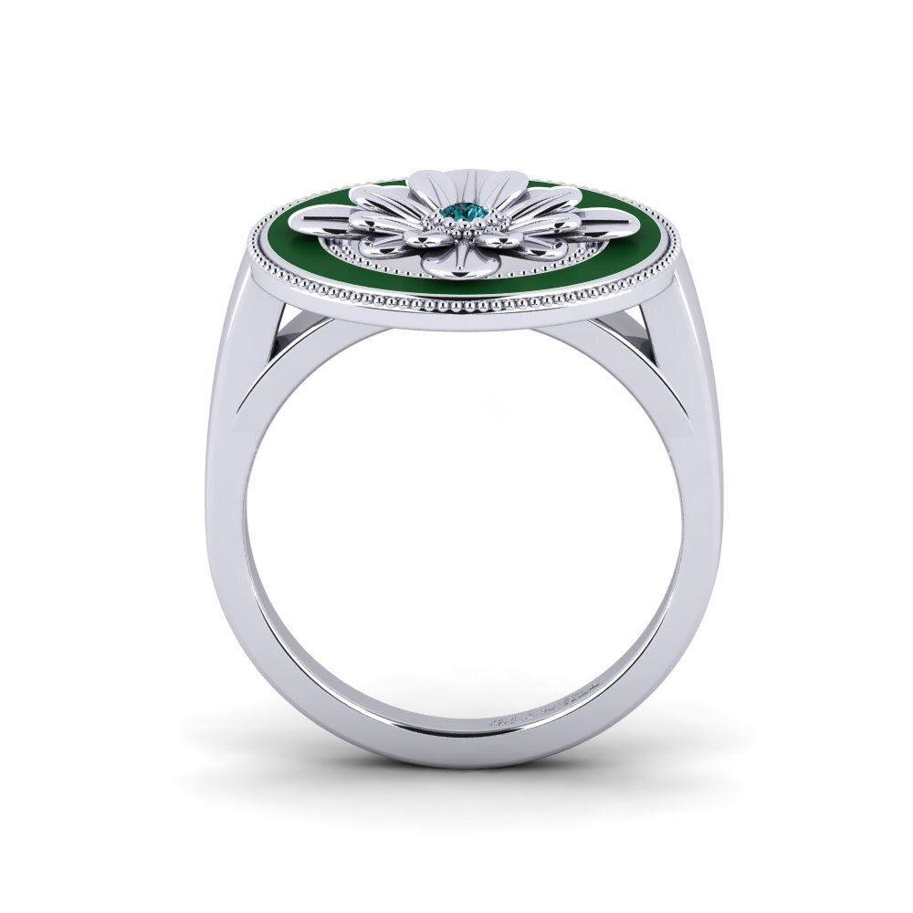 Diamante Azul Anel Ablatifa