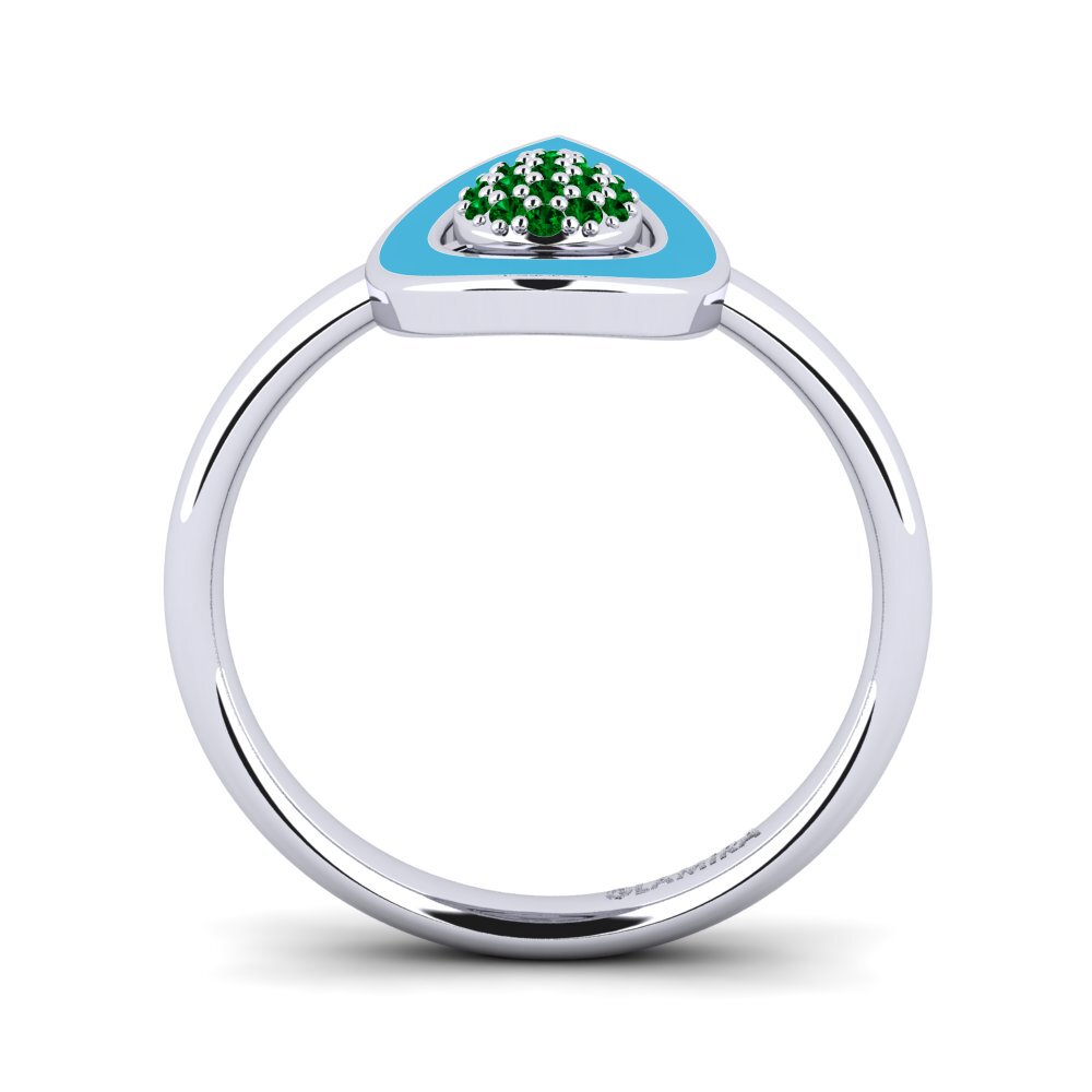 Grüner Zirkonia Ring Ablon