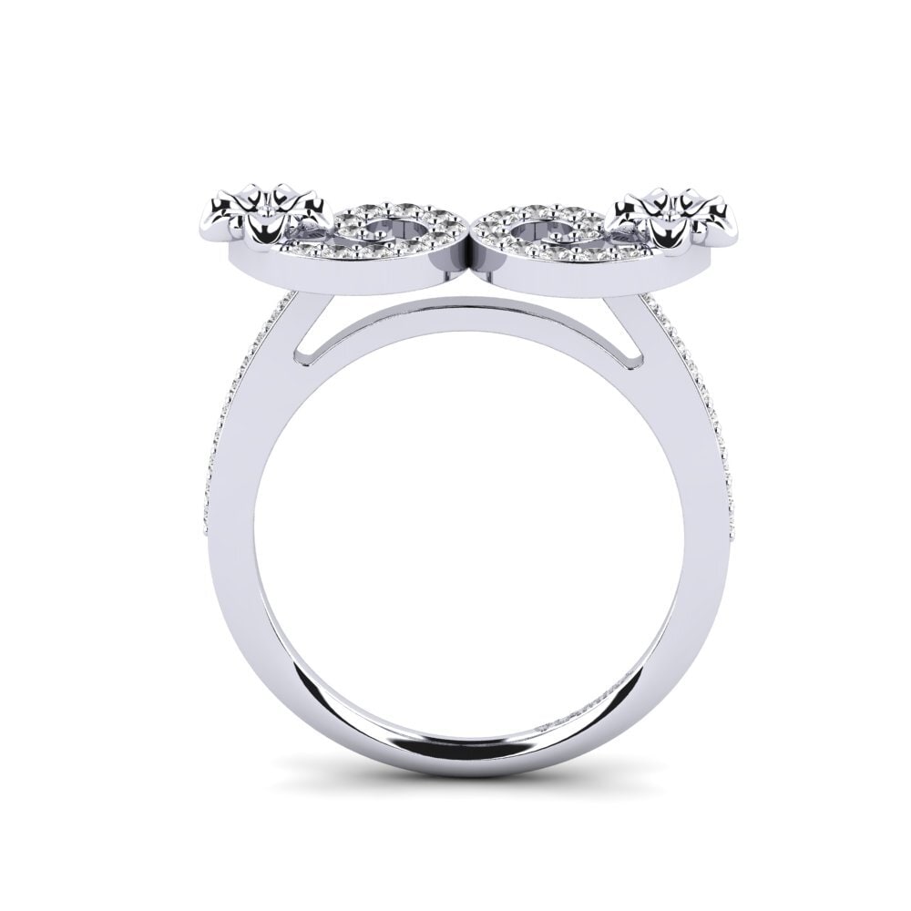 White sapphire Ring Abricotierr