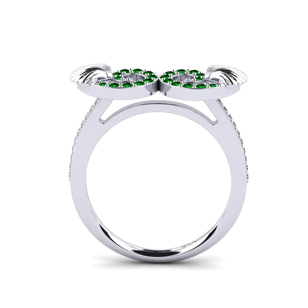 Zircônia Verde Anel Abriter