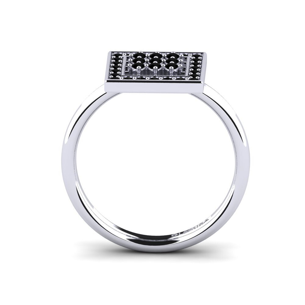 Black Diamond Engagement Ring Achernar