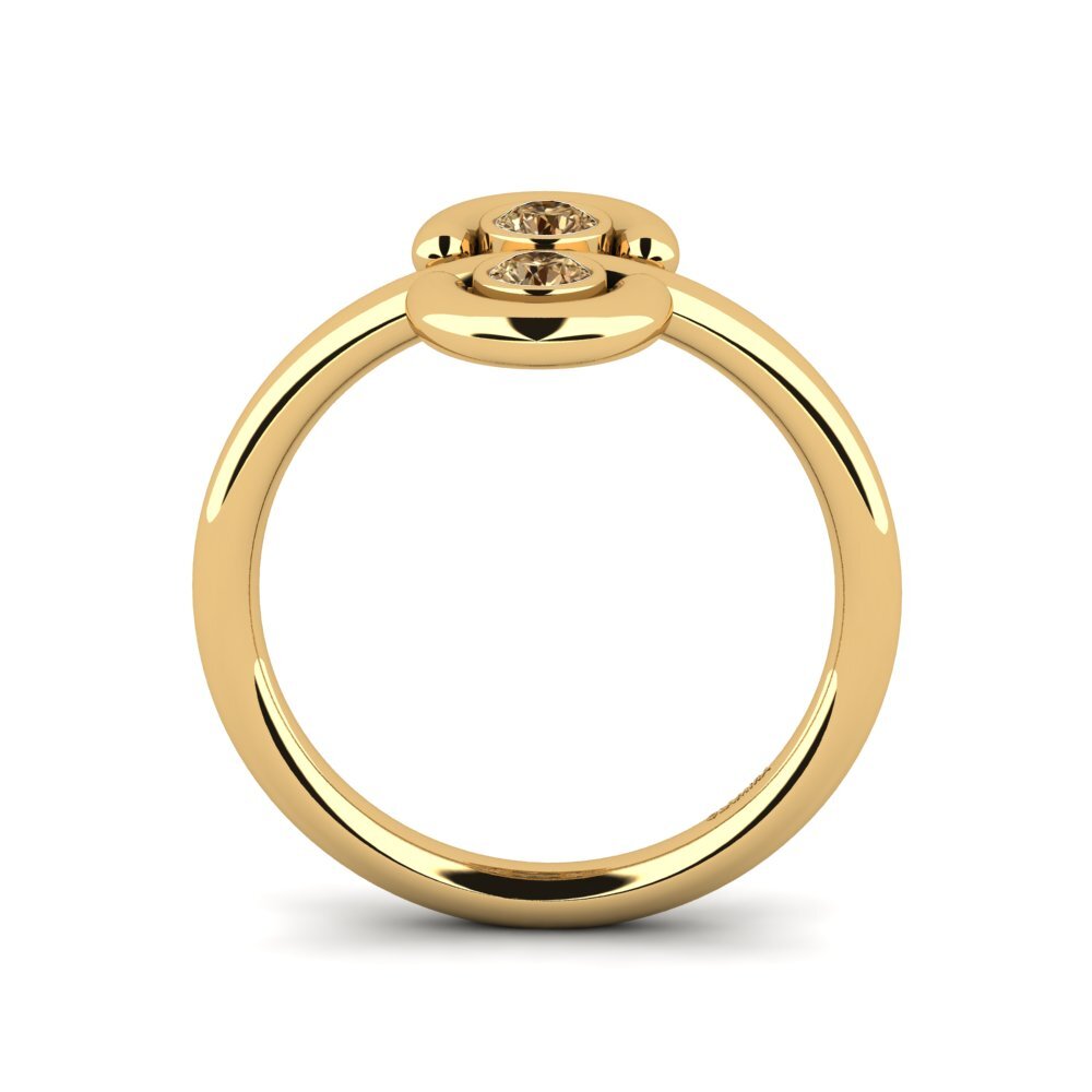 Diamante café Anillo Achira