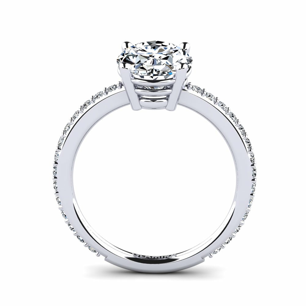 14k White Gold Engagement Ring Acker