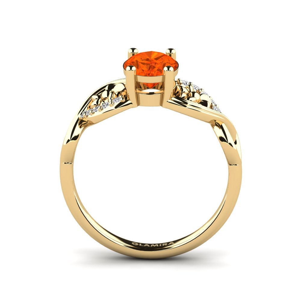 Ópalo Fuego Anillo de compromiso Acrog - Oval