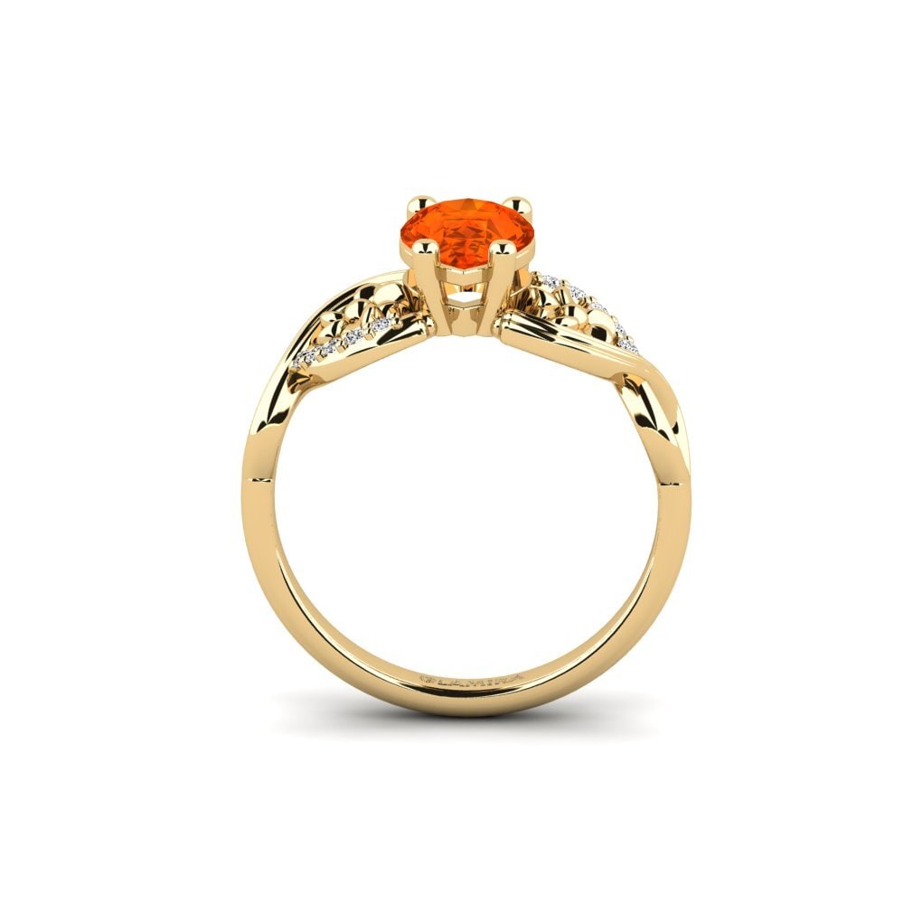 Ópalo Fuego Anillo de compromiso Acrog - Pear