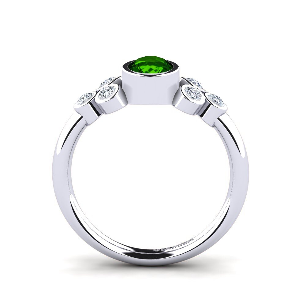Green Tourmaline Engagement Ring Adamaris