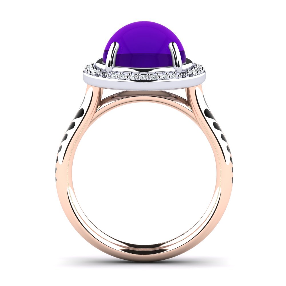 Or Rose& Blanc 14k Bague Adanelia