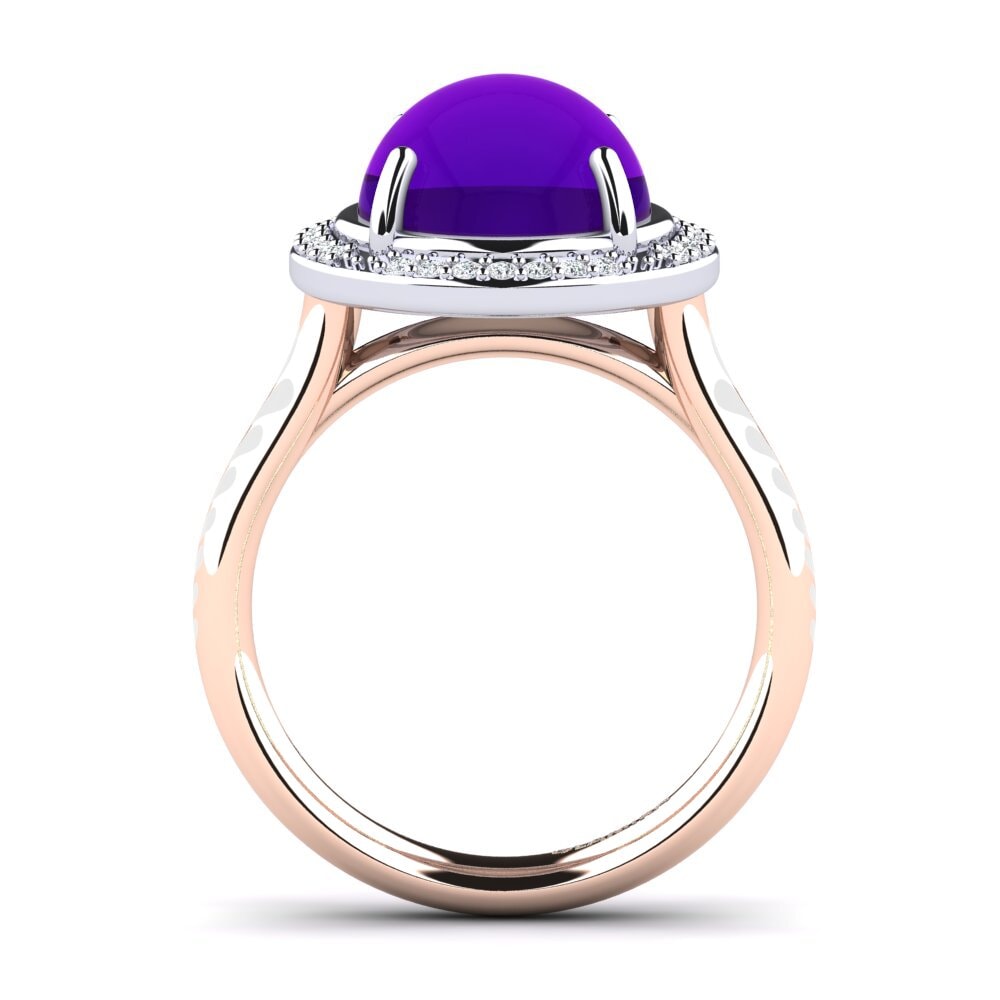 375 Rot & Weißgold Ring Adanelia
