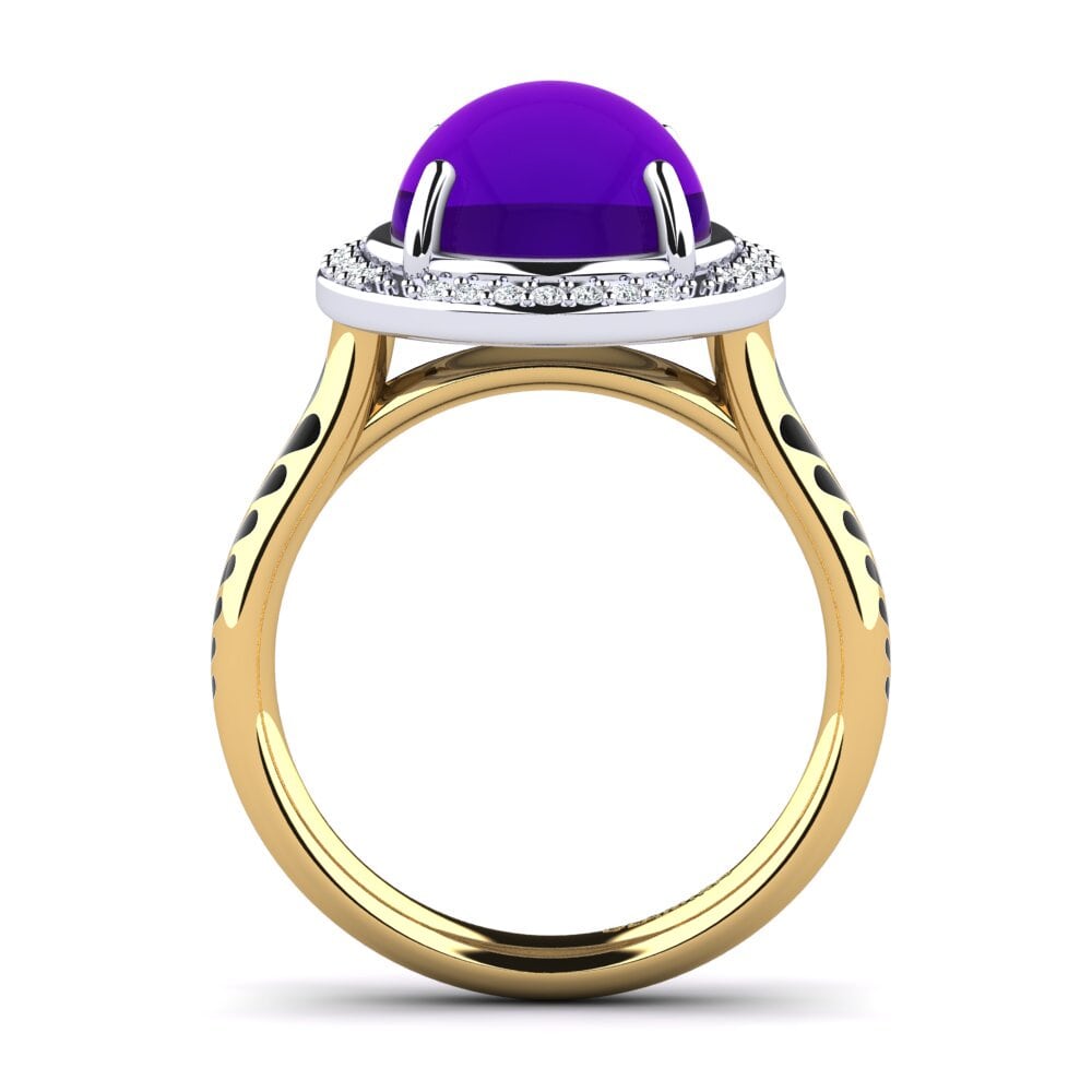 375 Gelb & Weißgold Ring Adanelia