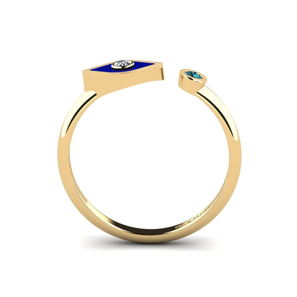 Blauer Diamant Ring Adecial
