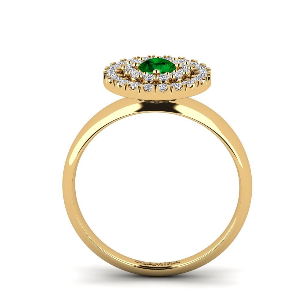 Green Zirconia Engagement Ring Adell