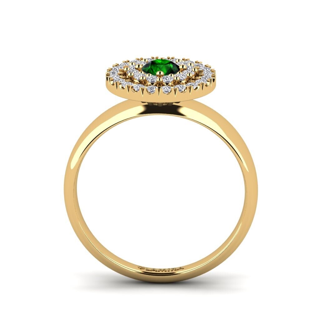 Green Tourmaline Engagement Ring Adell