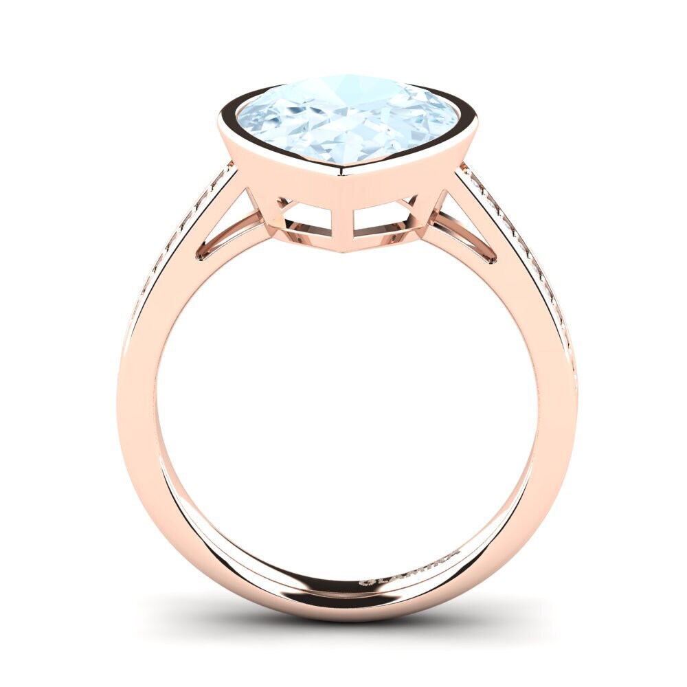 18k Oro Rosa Anillo Adeshia
