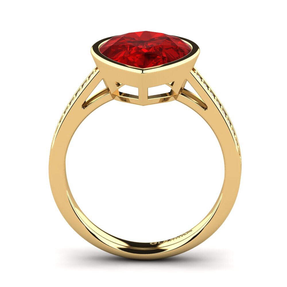 14k Oro Amarillo Anillo Adeshia