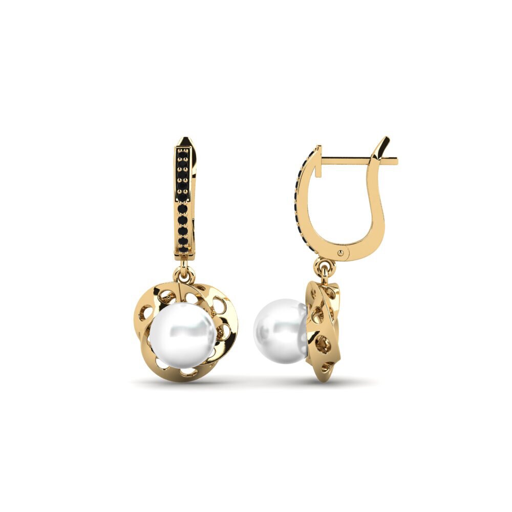 Onyx Noir Boucle d'oreille femme Adinter