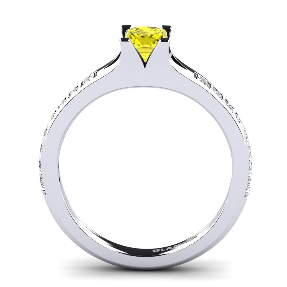 Diamante Amarillo Anillo de compromiso Adira