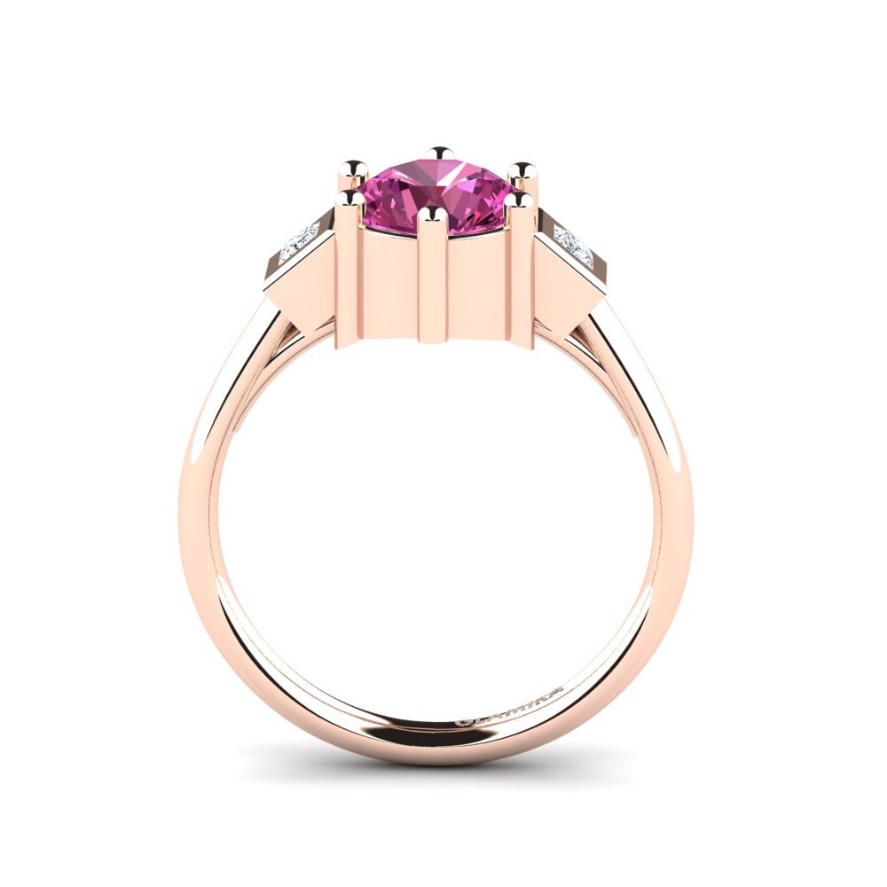 Pink Topaz Engagement Ring Adlina