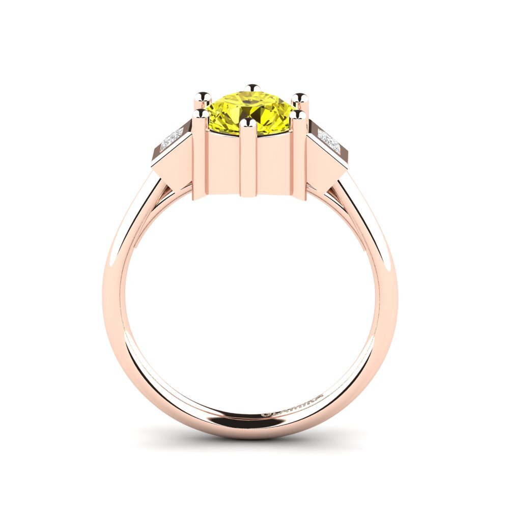 Yellow Diamond Engagement Ring Adlina