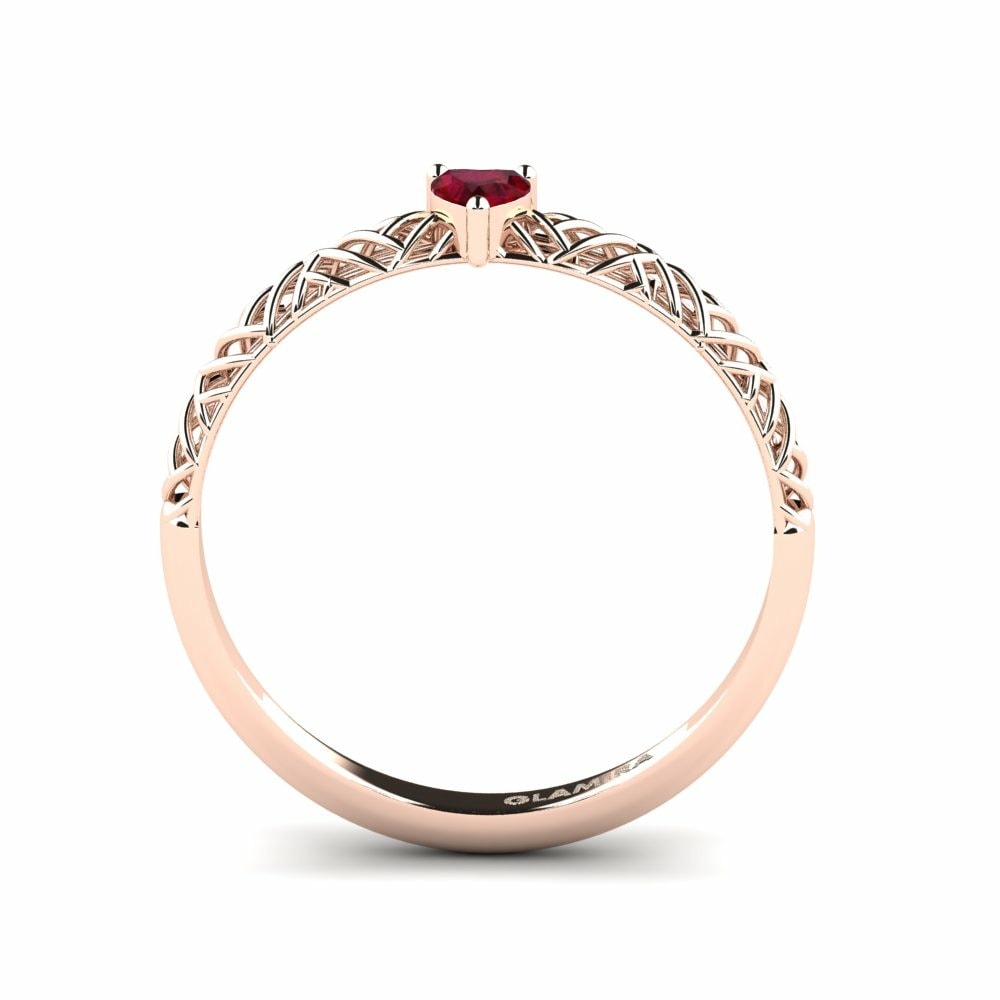 9k Rose Gold Engagement Ring Adlonn