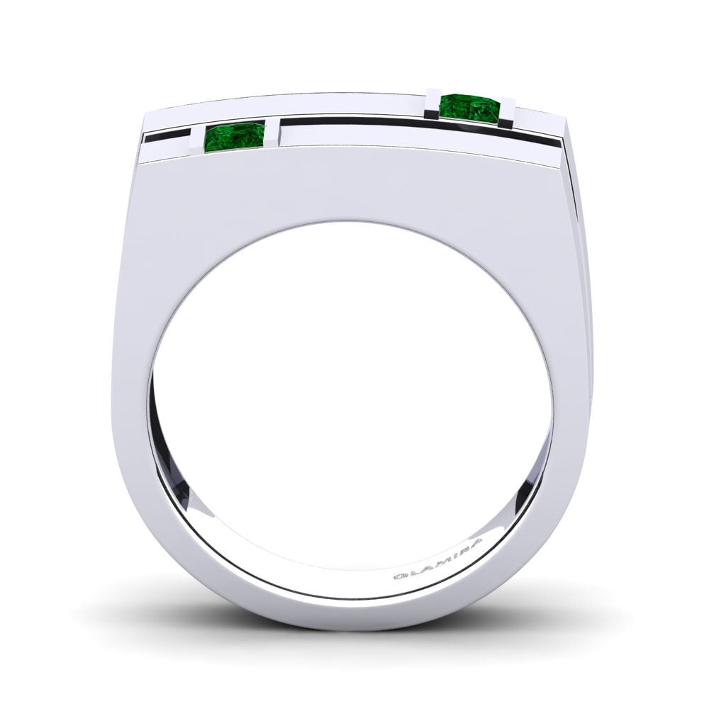 Green Zirconia Men's Ring Admetus