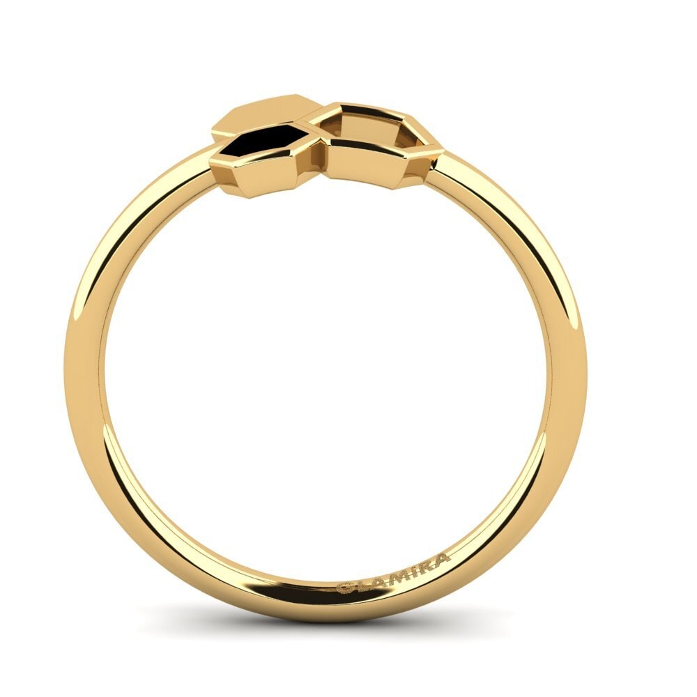 9k Oro Amarillo Anillo Adrien