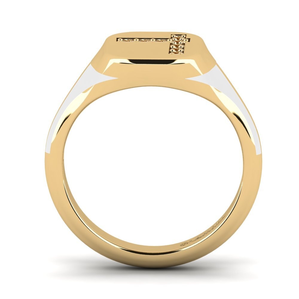 Brown Diamond Pinky Ring Adronia