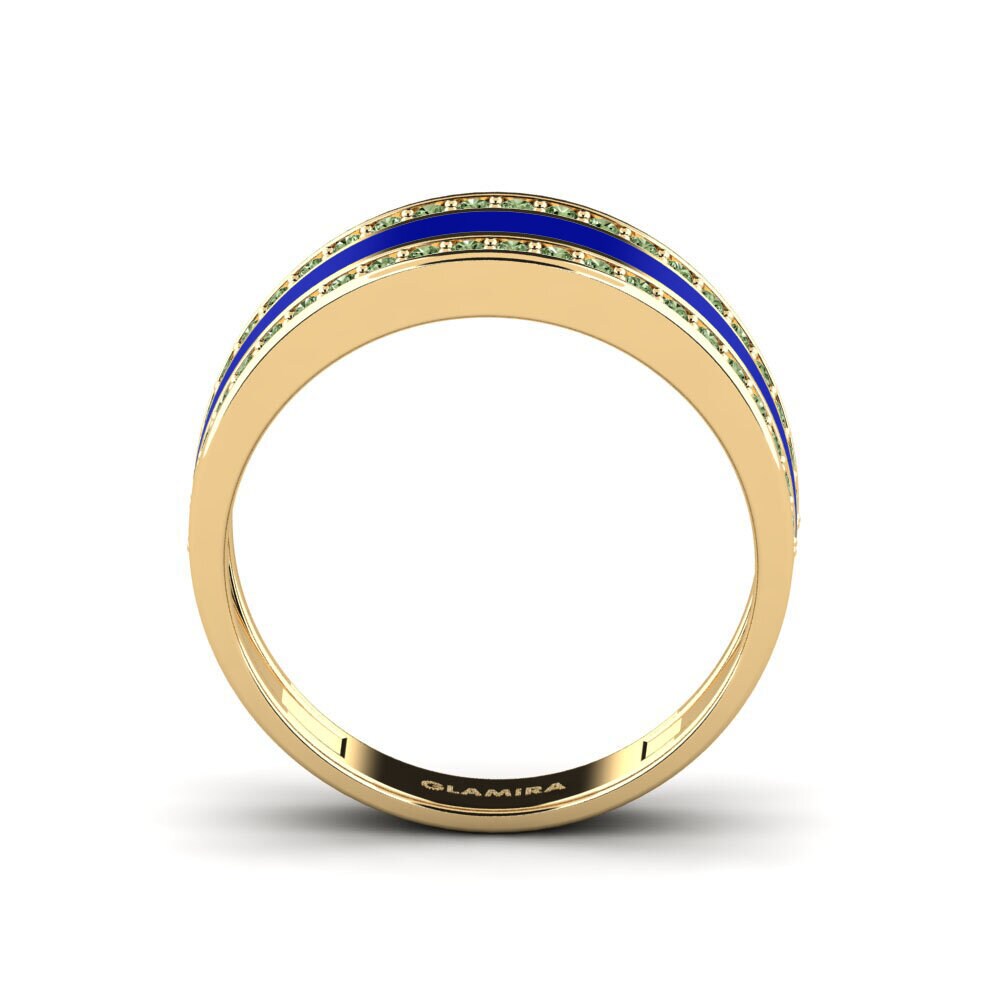 Grüner Diamant Ring Adstla