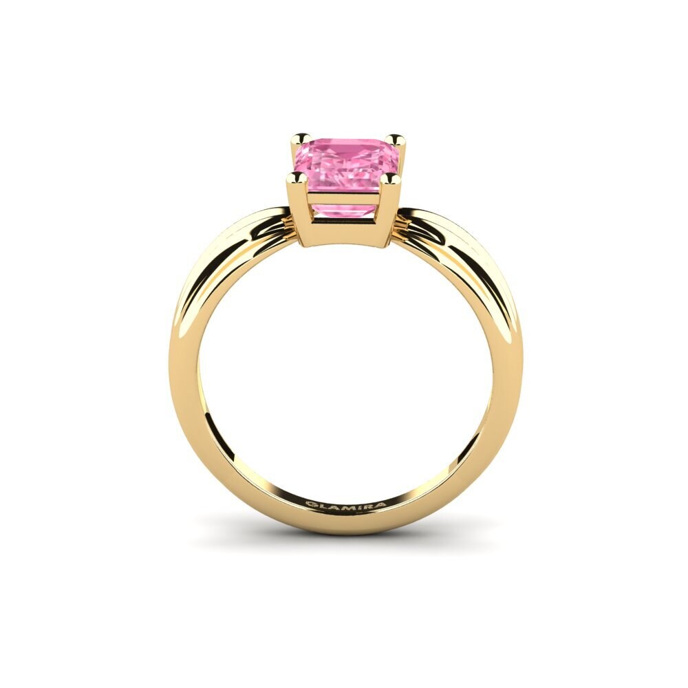 Zafiro Rosado Anillo de compromiso Aduc - Emerald