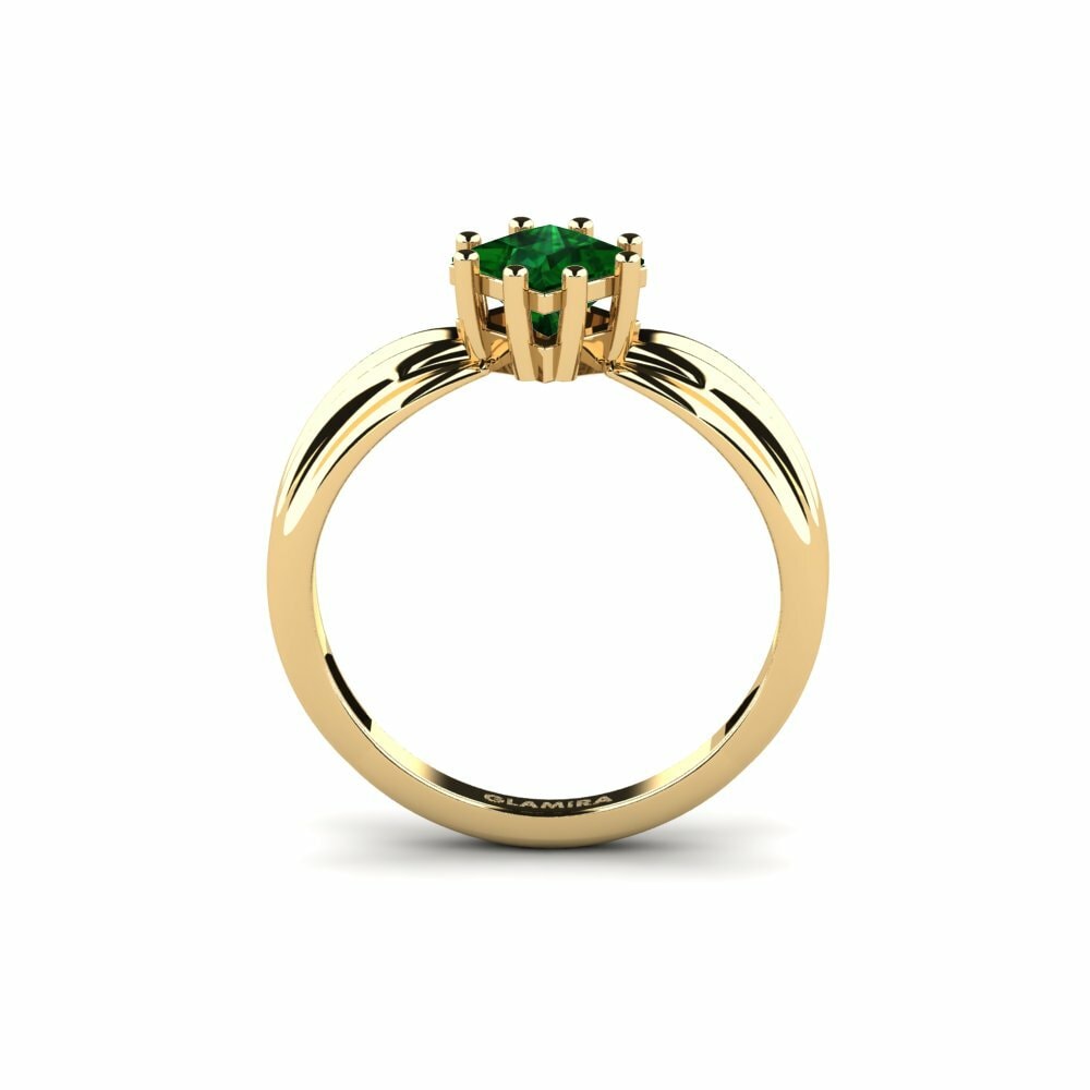 Tsavorite Engagement Ring Aduc - Princess