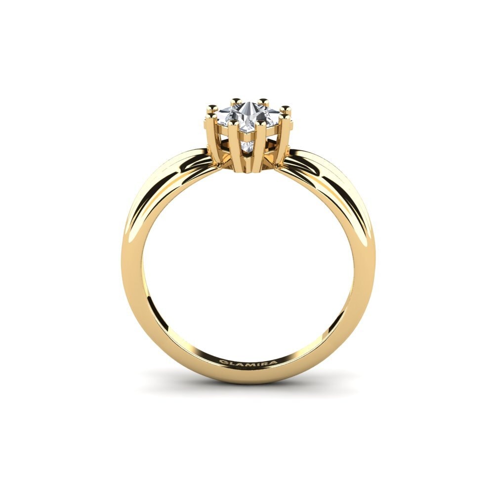 Circón Blanco Anillo de compromiso Aduc - Princess
