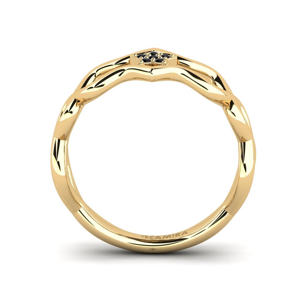 Schwarzer Onyx Ring Aeswa